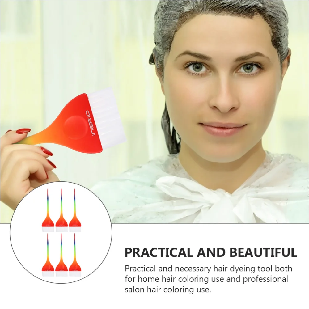 

6pcs Hair Dye Brush Salon Color Tinting Brush for Hair Care Tint Dying Coloring