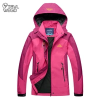 trvlwego woman trekking hiking fishing outdoor coat sports single jacket spring m 4xl waterproof windbreaker travel pink rosy
