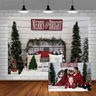 Avezano фотографии Фоны Merry баннер на день рождения с Новогодние ёлки фонов для фотосъемки в студии фотозонт Декор винил