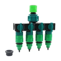1 set plastic 4 way 47 or 811 hose splitter connector fitting water diverter drip garden irrigation