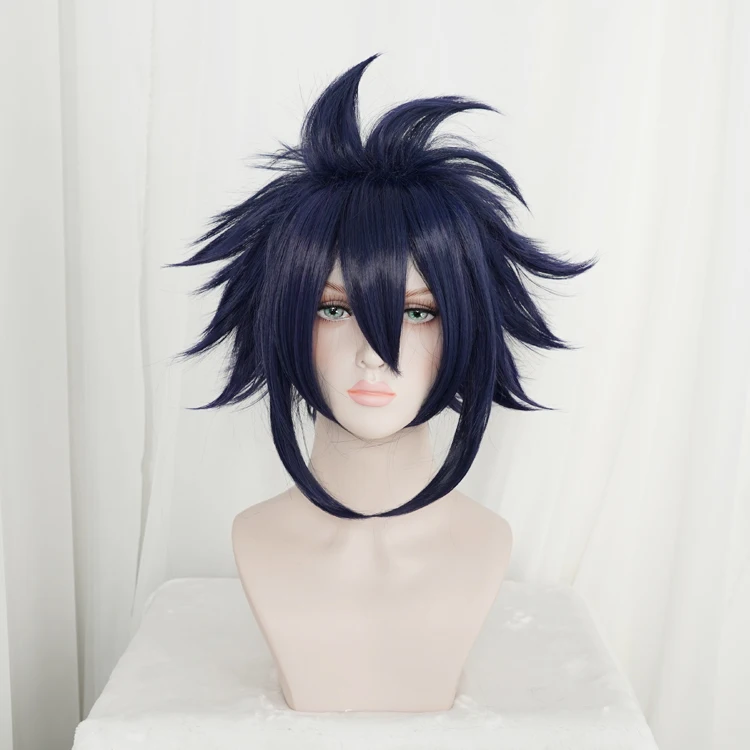 

Мой герой Big3 Amajiki Тамаки парик для косплея синий и фиолетовый коротких синтетических волос