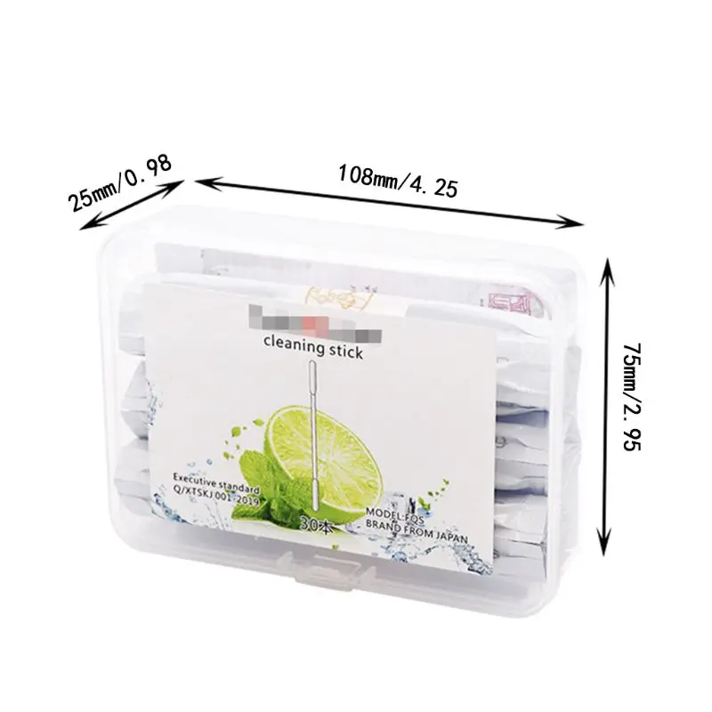 30 шт./кор. чистящее средство двойной головкой ватные тампоны для IQOS 2 4 плюс экрана