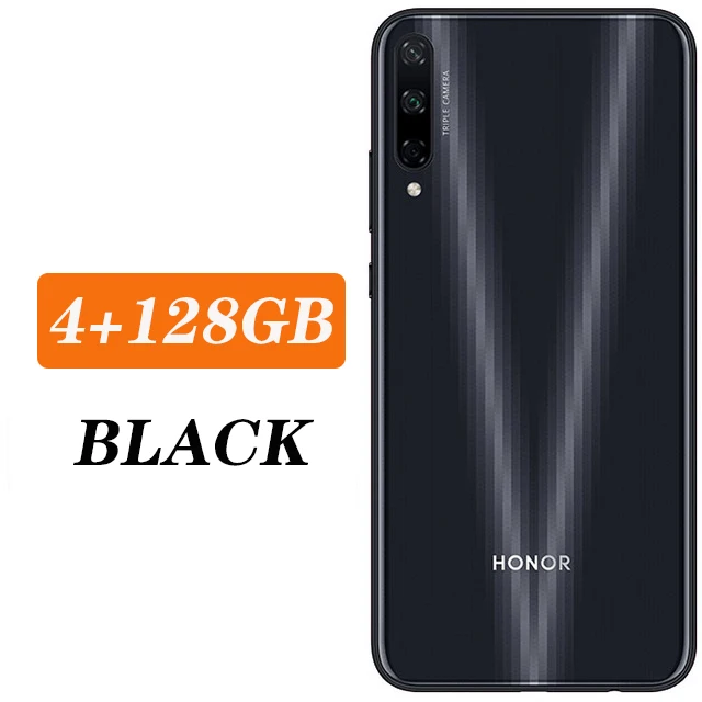 4G 128G Black Honor play 3 смартфон 4/6G 64G/128G 4000 мА/ч, Батарея Kirin 710F 48MP камера Android 9,0 6,3" ips 1560X720 - Цвет: 4G 128G Black