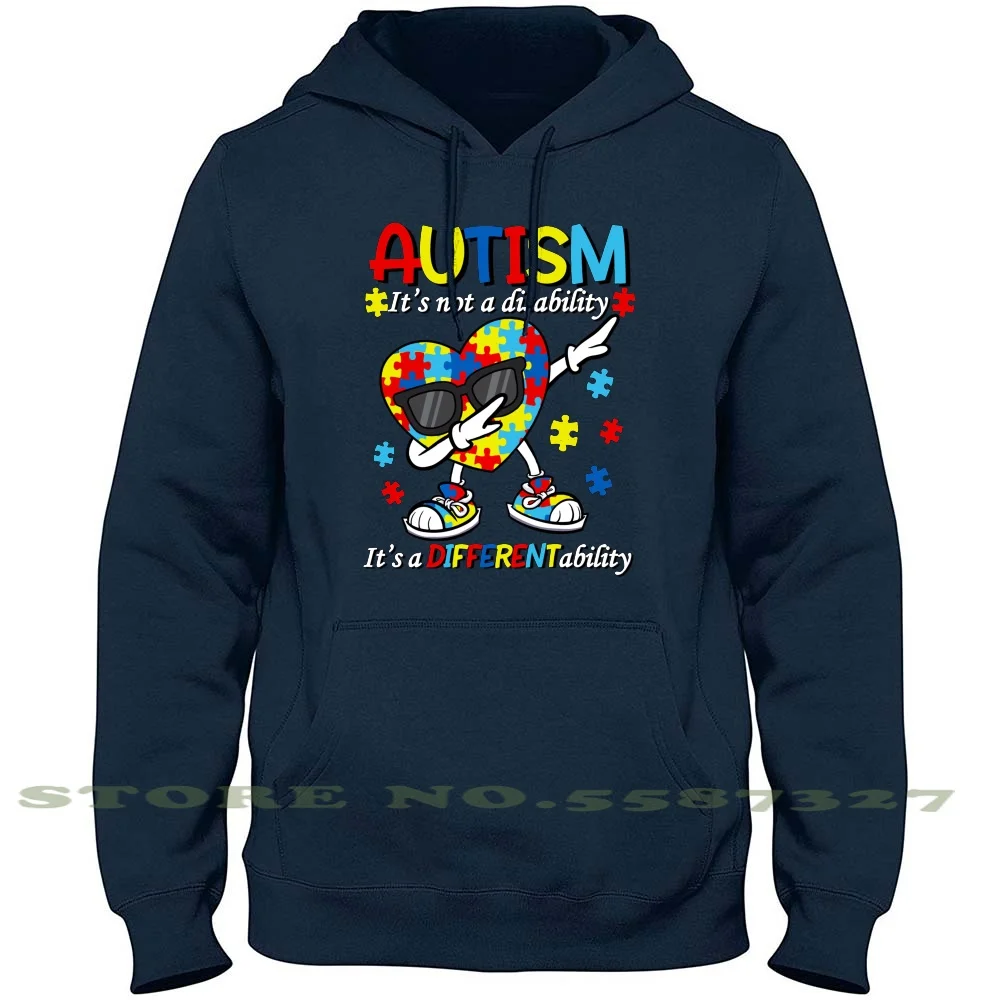 

Autism Dabbing It'S Not A Disability It'S A Different Ability Awareness Month Gift Hoodies Sweatshirt For Men Women Autism
