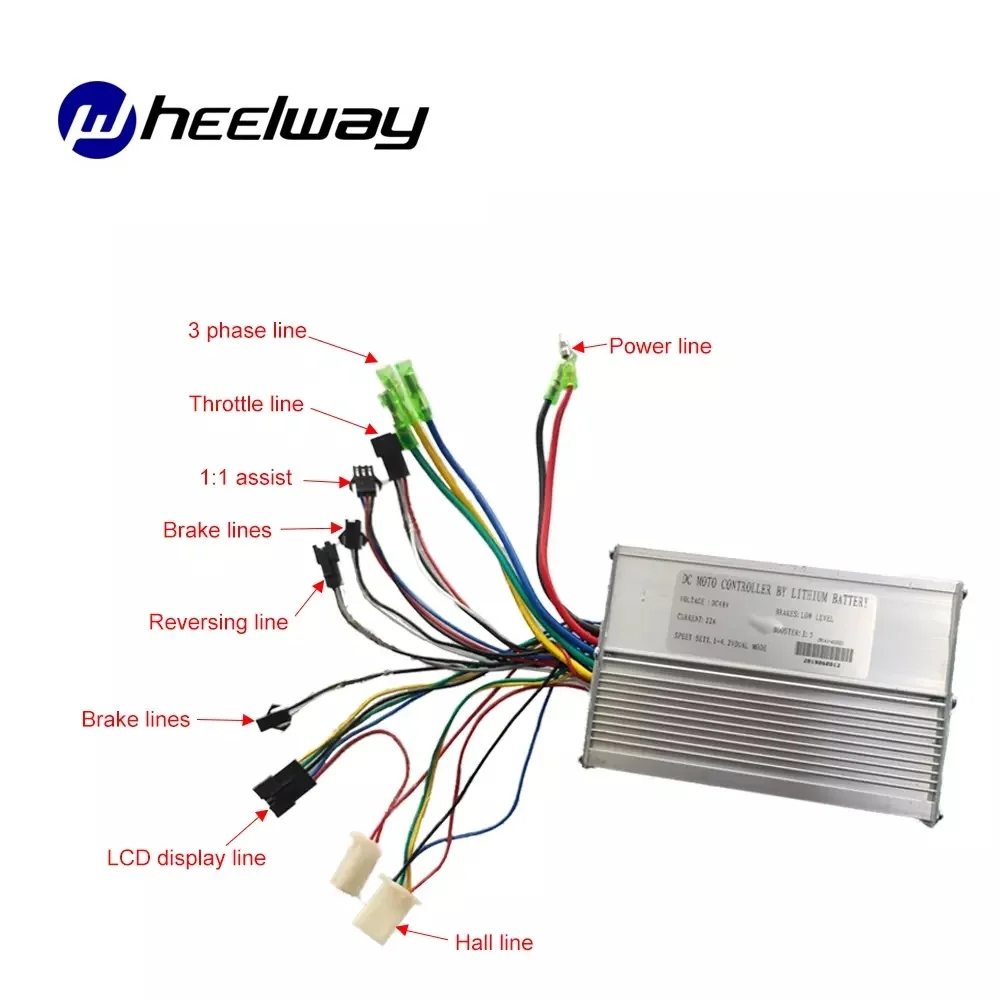 Günstig 20 Zoll 36V48V1000W Elektrische Solar Auto 51 Km/h 4WD DIY Projekt Kit Controller LCD Display Motor Bicicleta Roller Zubehör