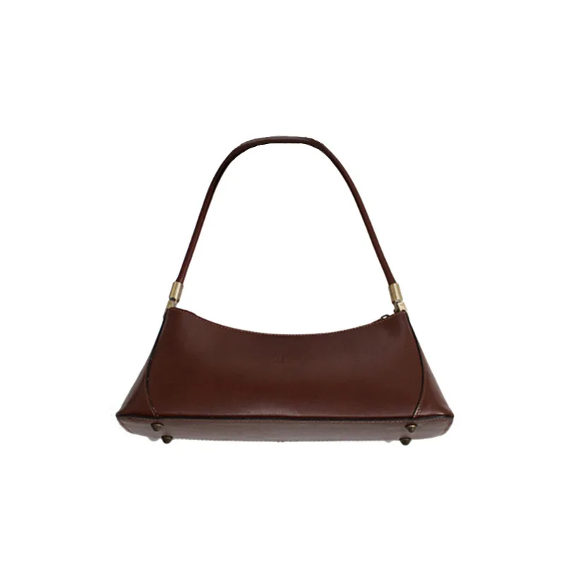 

Fashion Exquisite Shopping Bag Retro Casual Women Totes Shoulder Bags Female Leather Solid Color Crescent Moon Handbag for Women