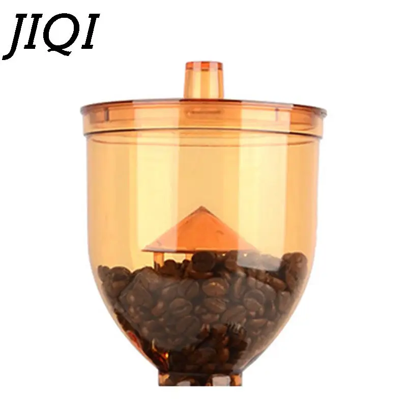 JIQI кофейные зерна в кабине, кофейная мельница, деталь, емкость 250 г, пластиковый бункер с функцией предотвращения запуска 110 В 220 В