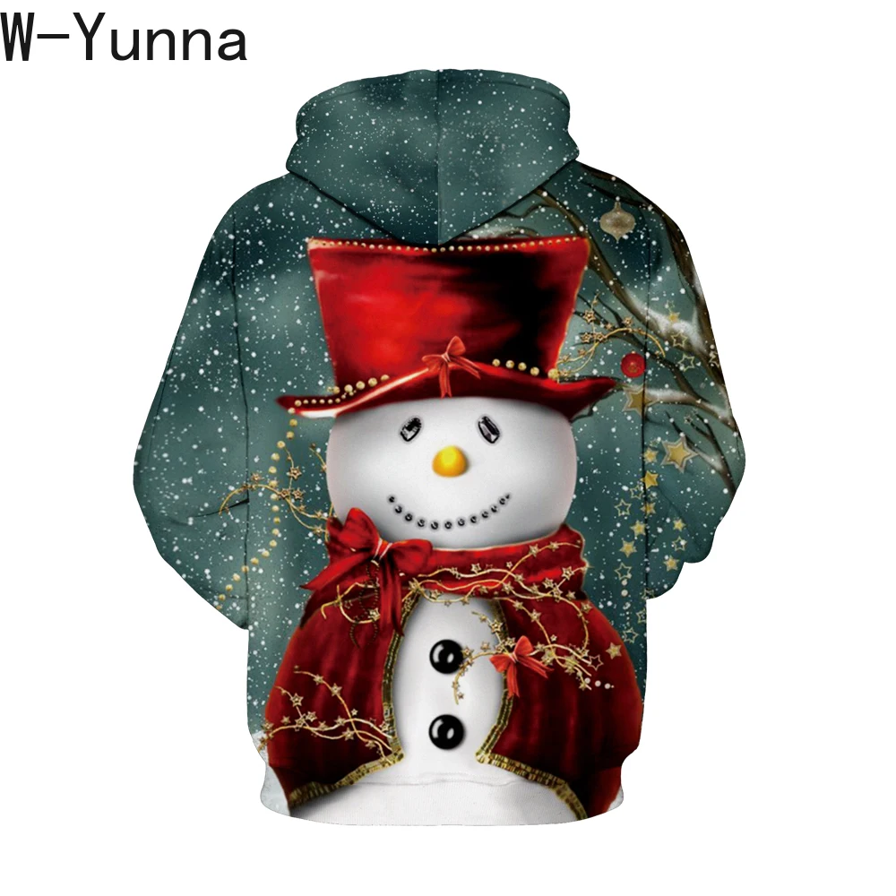 W-Yunna новинка 2019 года свободная толстовка с капюшоном и принтом в виде