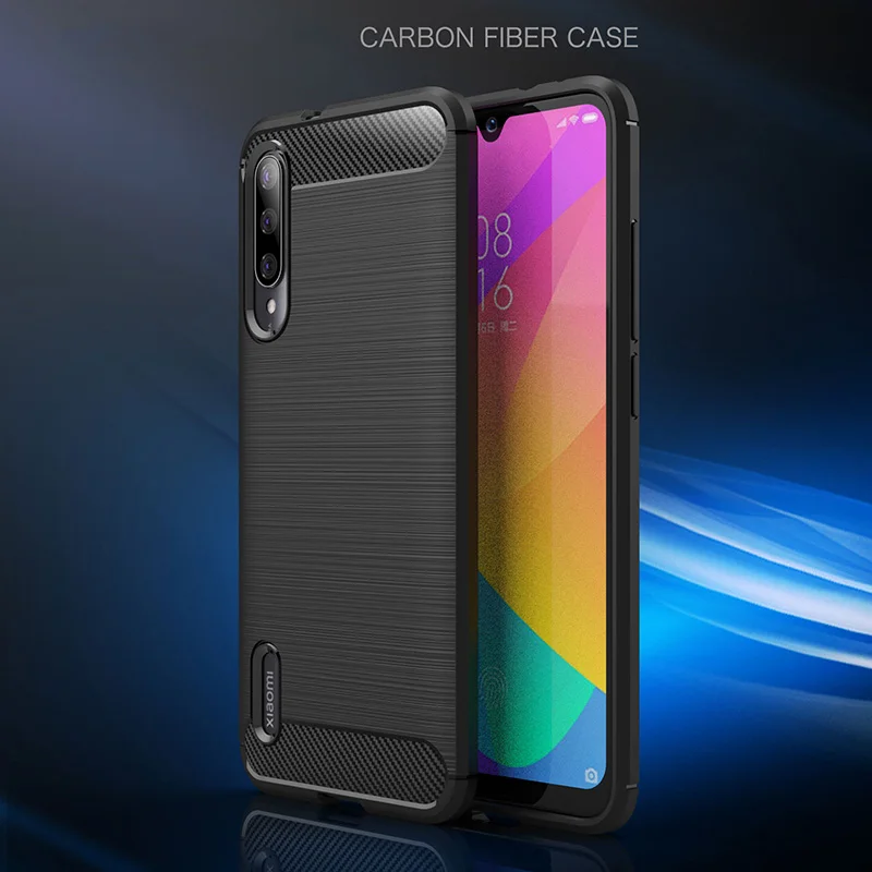 Чехлы для Xiaomi Mi CC9e A3 силиконовый чехол мягкий ТПУ из углеродного волокна Xiomi 6 09