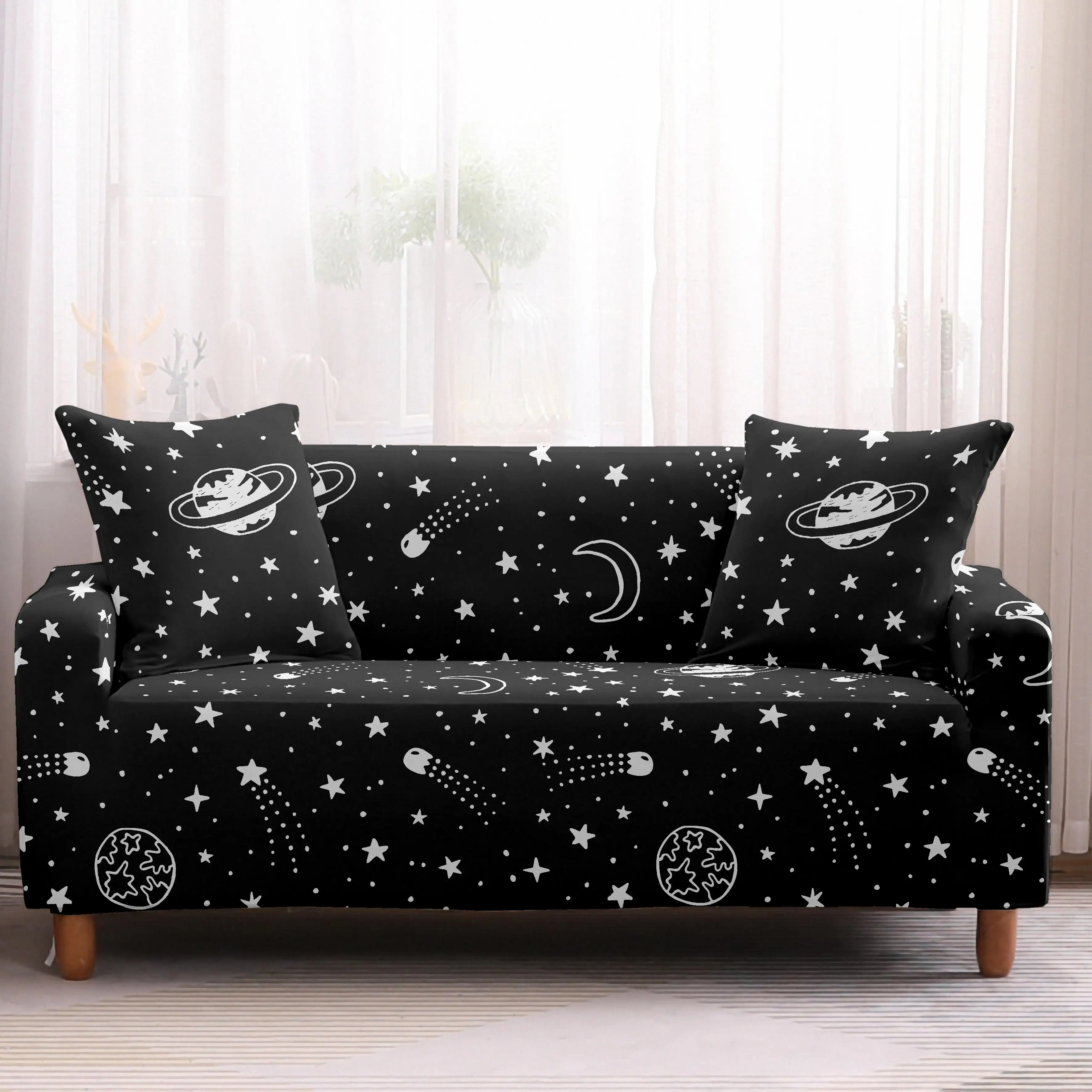 

2021 Universe Planet Sofa Covers for living room slipcovers for Armchairs/Loveseat Couch cover 1/2/3/4 Seater