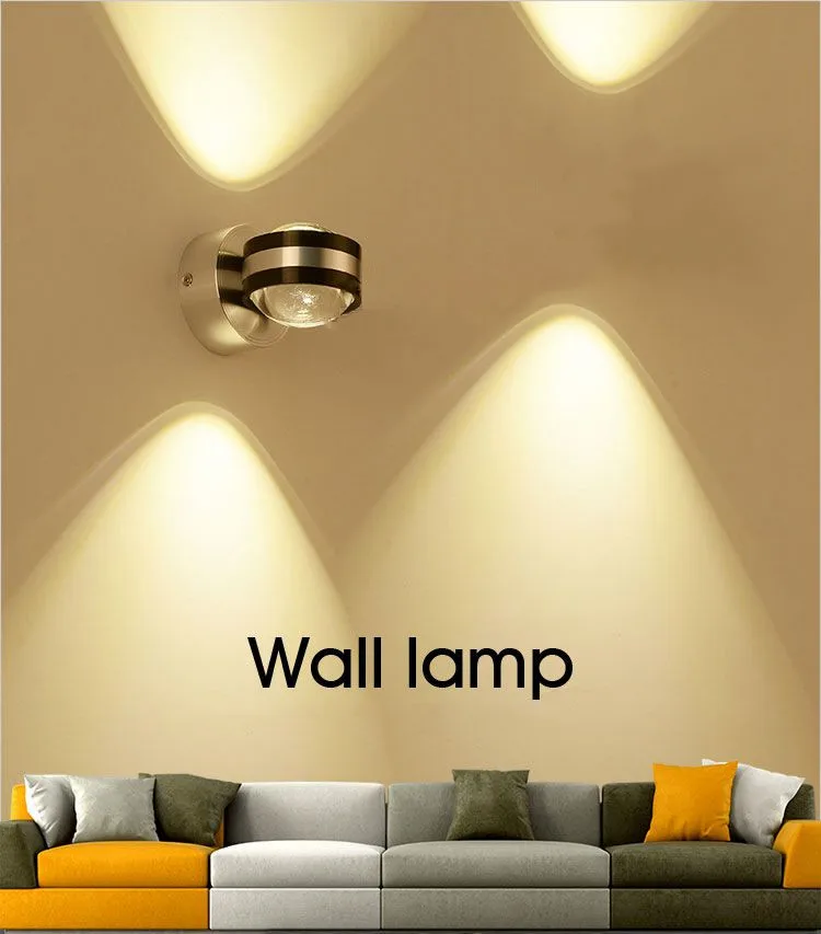 

Wall Lamp Led Up Down Bedside TV Background Picture Lamps Aisle Bra Modern Indoor Hotel Decoration Light Living Room Bedroom
