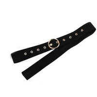 fashion metal geometric buckle belt for women wide long black velvet fabric corset cummerbunds ladies dress waistband accessory