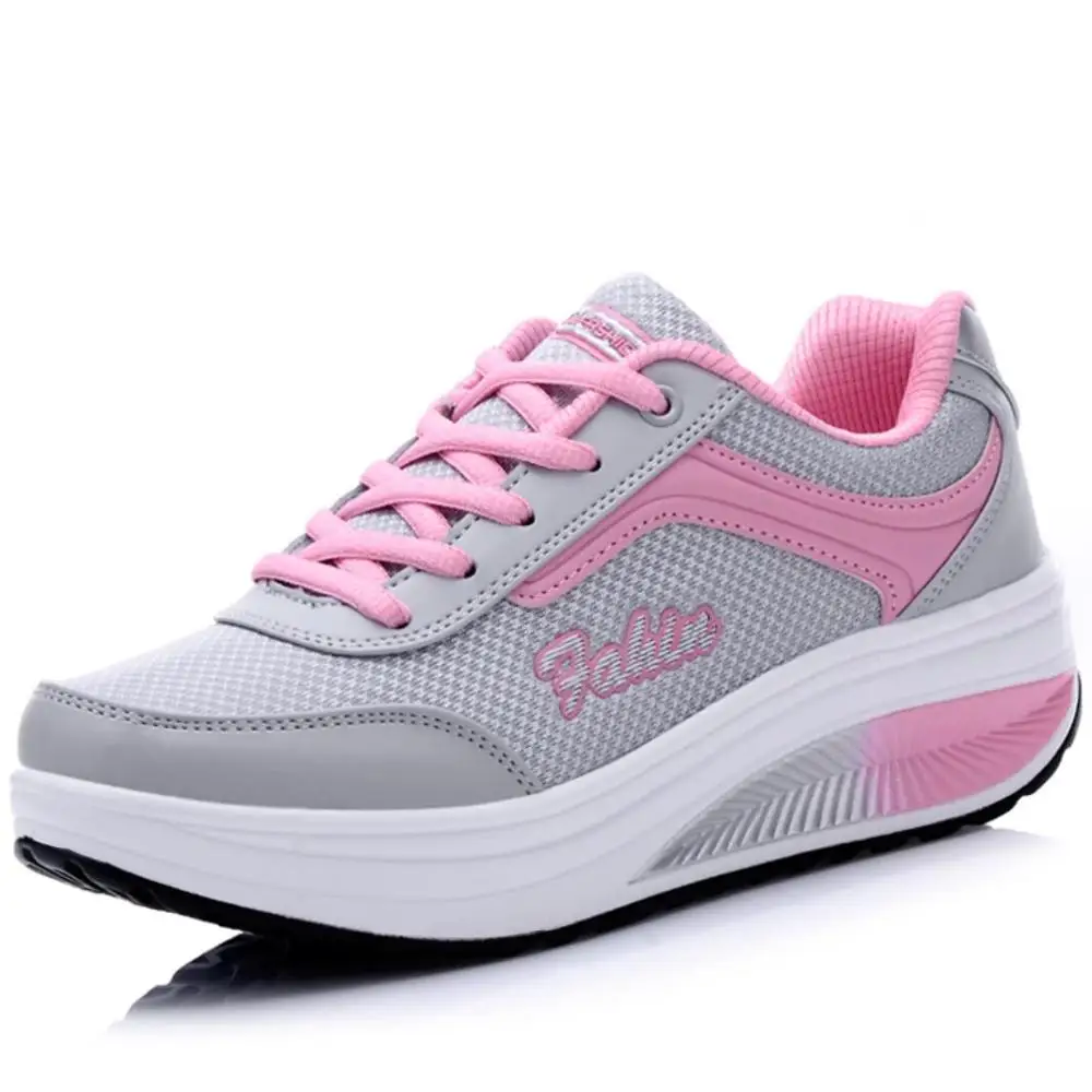 Женские кроссовки модная дышащая сетчатая повседневная обувь на платформе