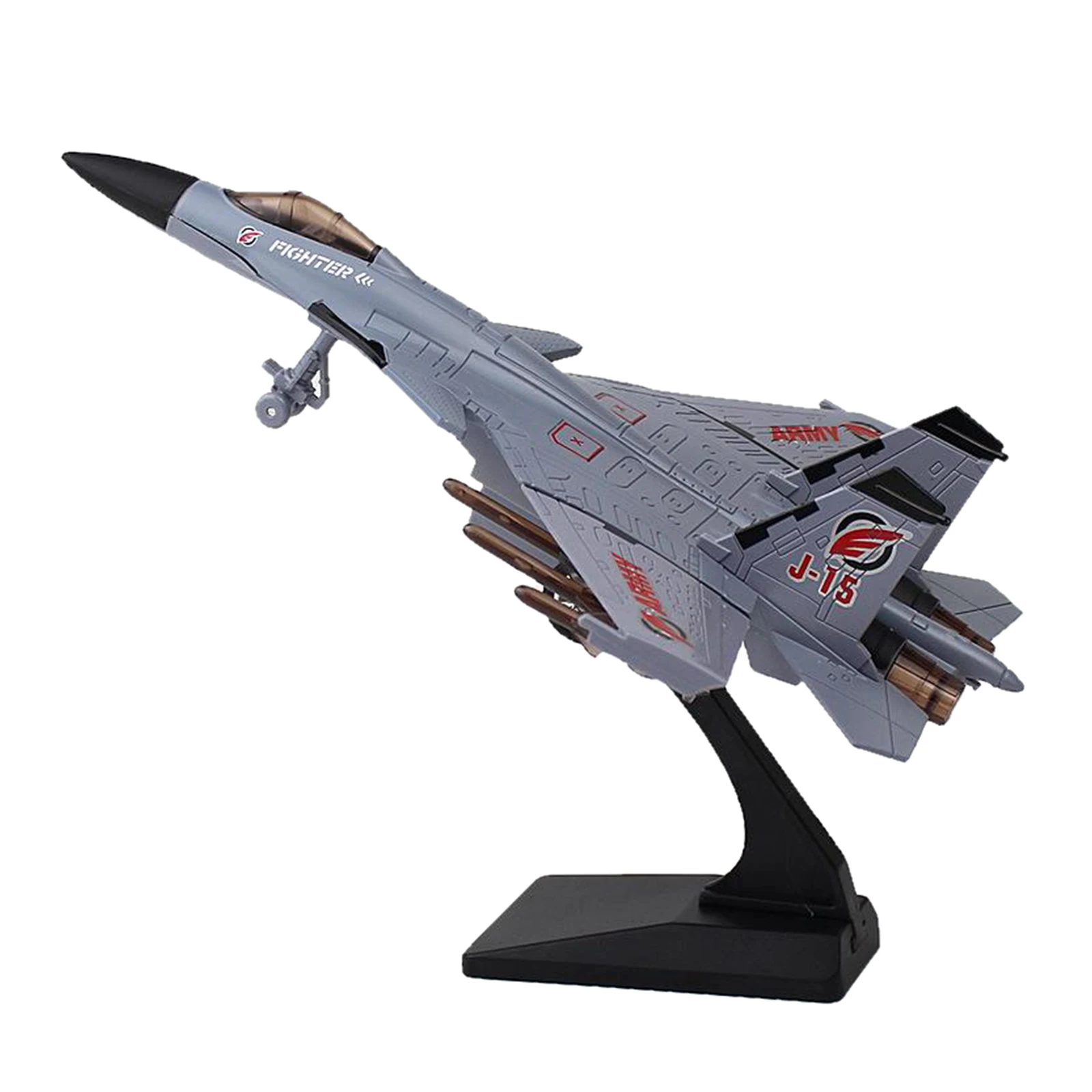 Модель самолета F-16/J15 модель из литого сплава для детей и взрослых около 22x15x6 см