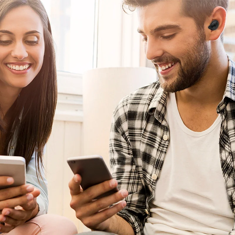 Tws Bluetooth 5 0 беспроводные наушники в ухо с микрофоном спортивные мини