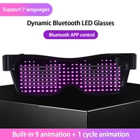 bluetooth led glasses 5 color light glasses rechargeable glasses for birthday party concert club fast delivery ship dropshipping