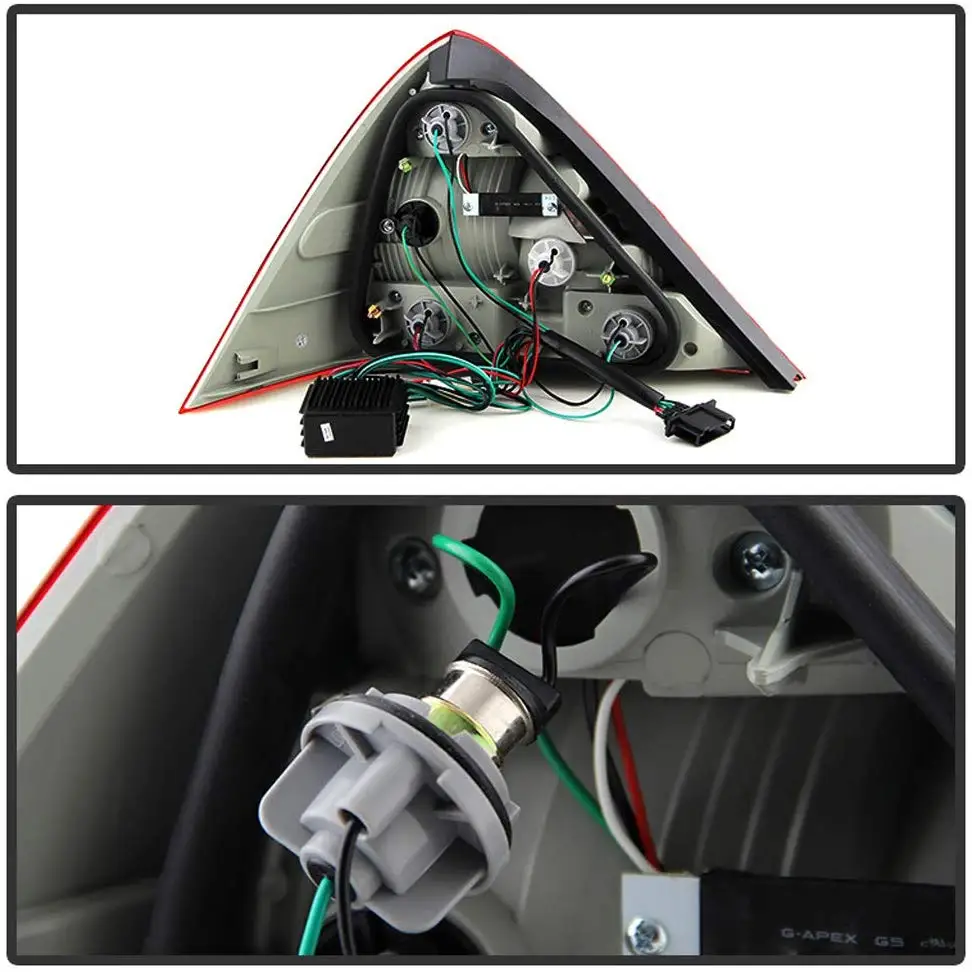 Sulinso2pcs светодиодный Стиль хвост светильник для Benz SLK R170 98 04 R171 AMG красный|Фара авто