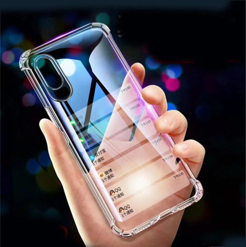 

Suitable for iPhone 6S 6 7 8 Plus11 X XR XS Max transparent four corners anti-fall mobile phone case shell TPU protective cover