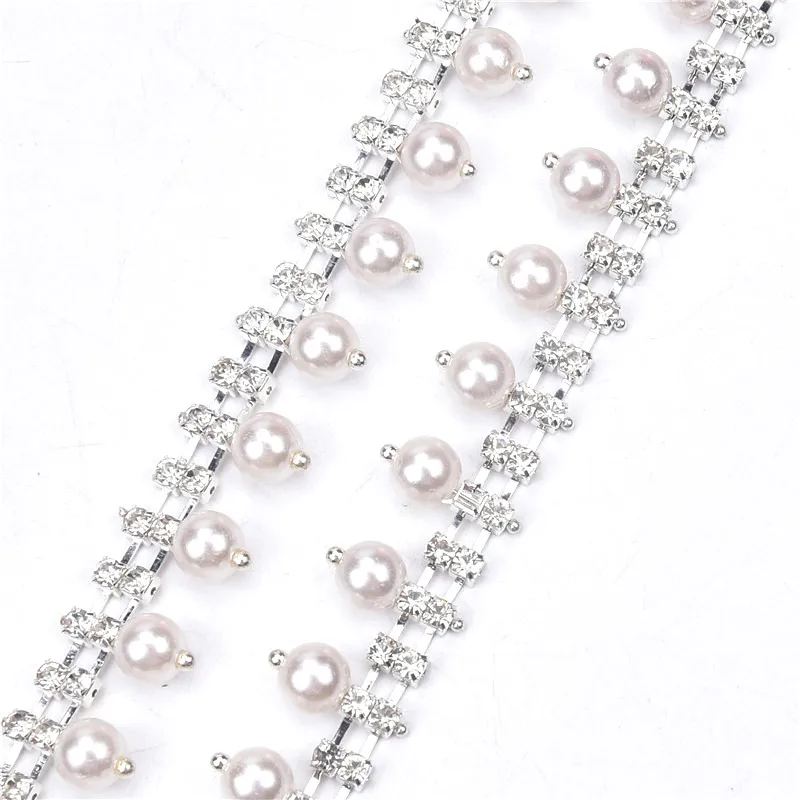 Высококачественные модные свадебные жемчужные кисточки 1 ярд отделка