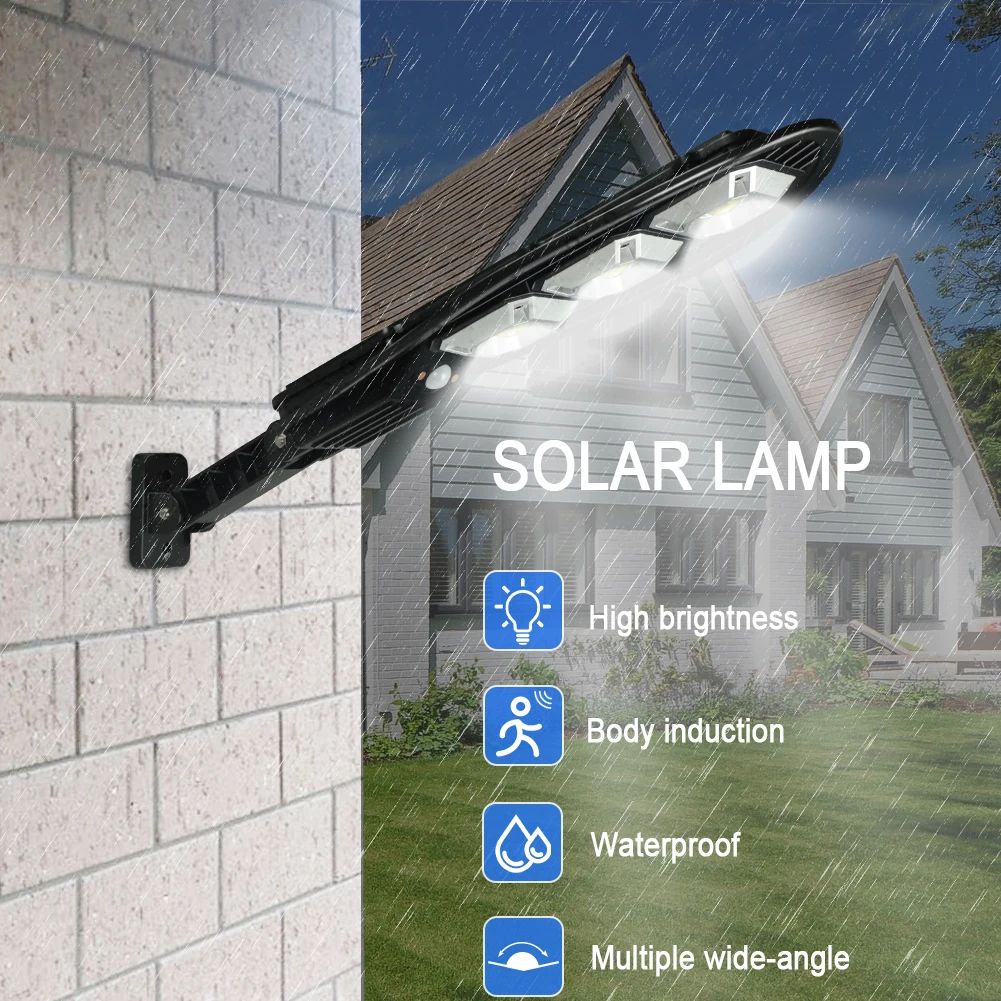 Solar Sensor Security Light 60/90 COB LED Ultra Bright IP65 Waterproof Outdoor Wall Lamp for Garden Fence Yard or Entrance Use | Лампы и
