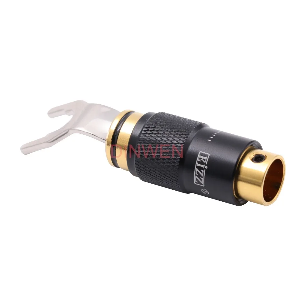 Медный кабель типа банан с родиевым покрытием для динамика штекер папа усилителя