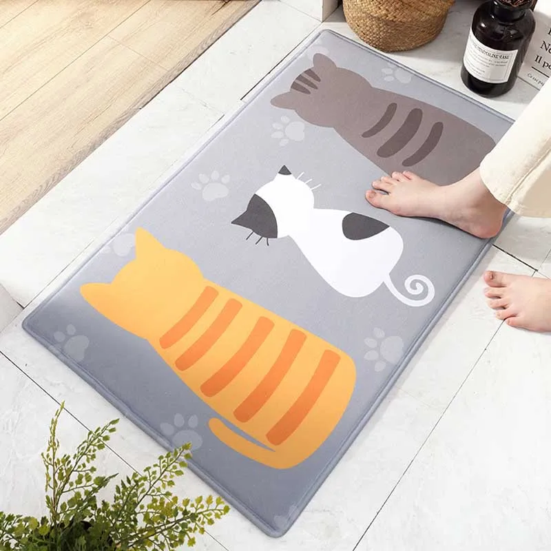 Креативный Европейский коврик с мультяшным принтом для входной двери