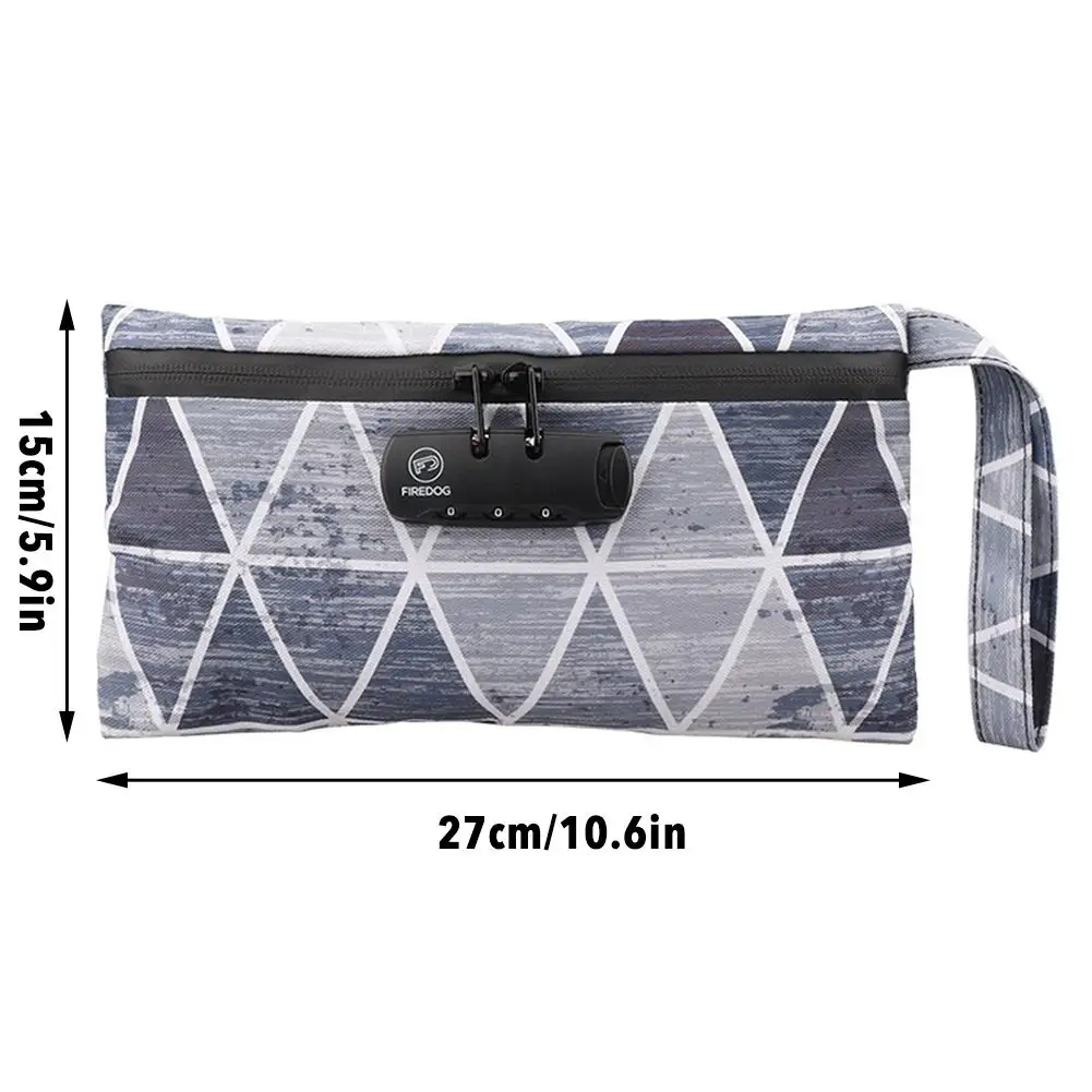 

Fashion Portable Travel Activated Password Lock Deodorant Smell Proof Bag Waterproof Travel Storage Bag 40a