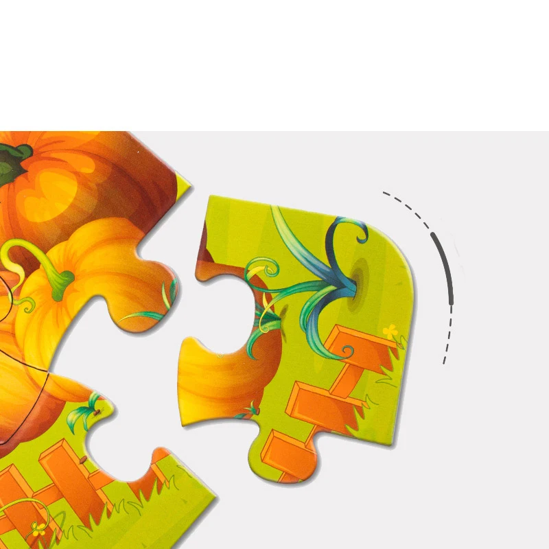 Пазлы бумажные с животными 8 видов Обучающие головоломки для детей детские