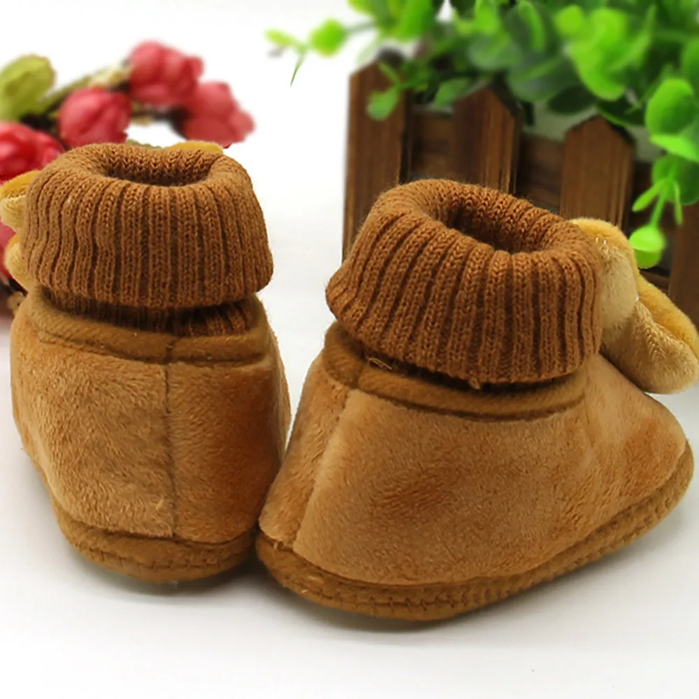 

2021 New Toddler Infant Newborn Baby Cartoon Rabbit Shoes Soft Sole Prewalker Warm Shoes Cute Plush Rabbit Decoration Baby Shoes