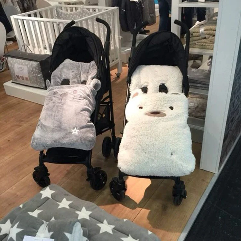 Спальный мешок для новорожденных детская коляска спальный зимний теплый