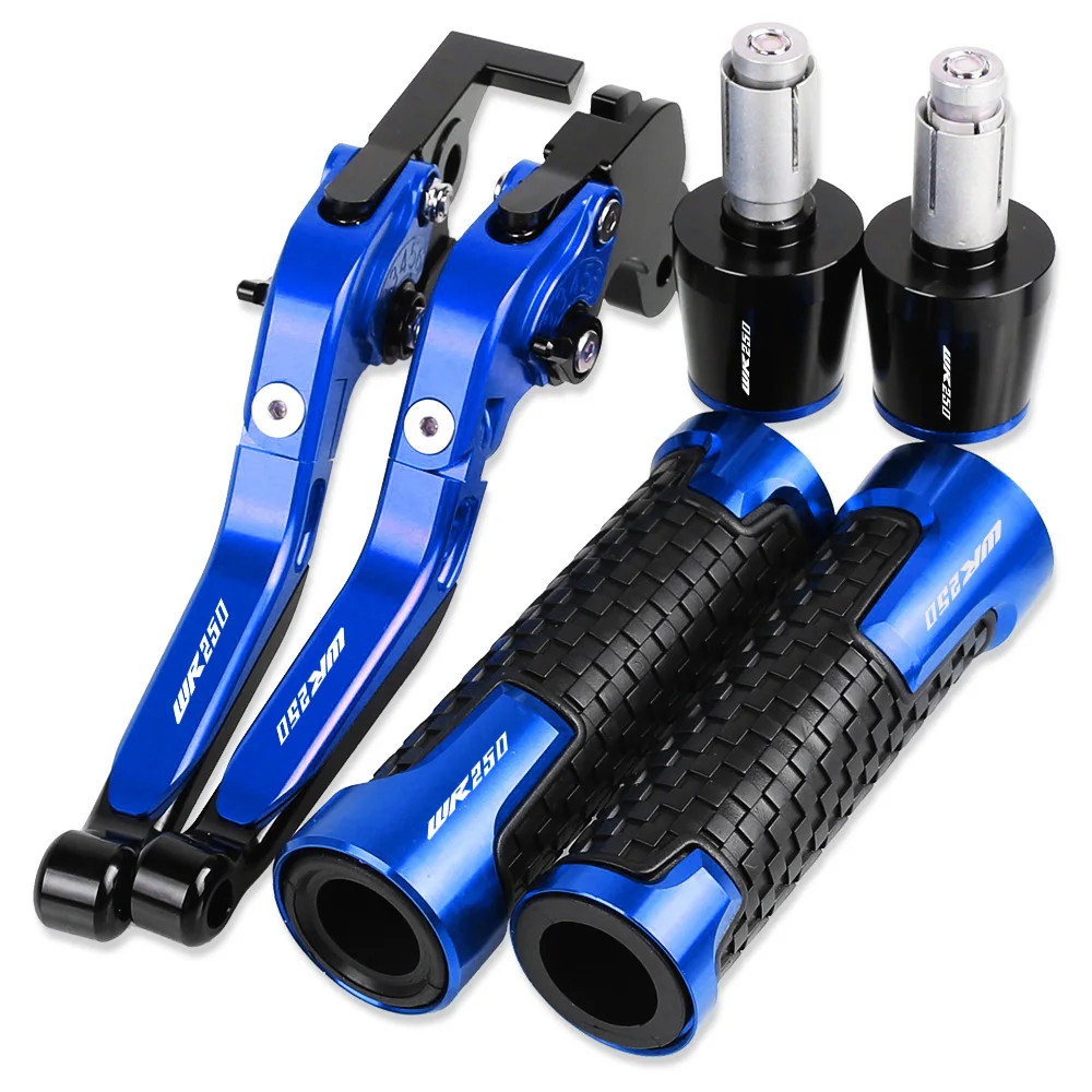 

WR 250 Motorcycle Aluminum Adjustable Extendable Brake Clutch Levers Handlebar Hand Grips ends For YAMAHA WR250 1994 1995 1996