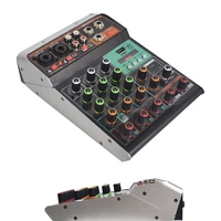 original mini 4 channel mixing console for live recording bluetooth usb 48v micwl af4