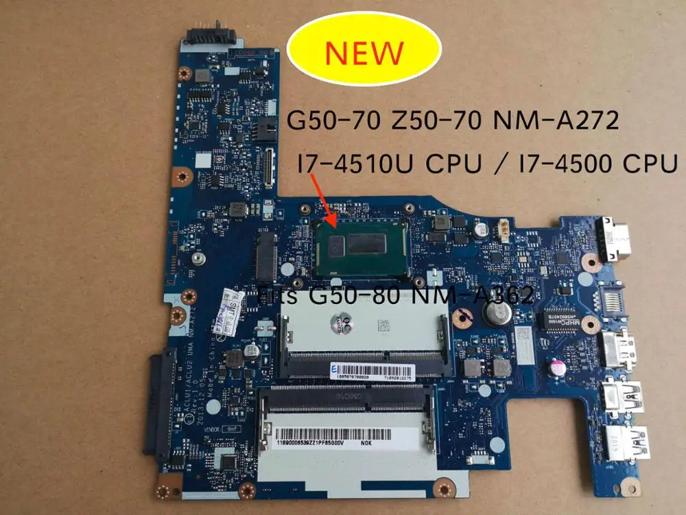 5B20G36670 ACLU1/ACLU2 NM-A272 NM-A362 для lenovo G50-70 G50-70M Z50-70 G50-80 материнская плата для ноутбука