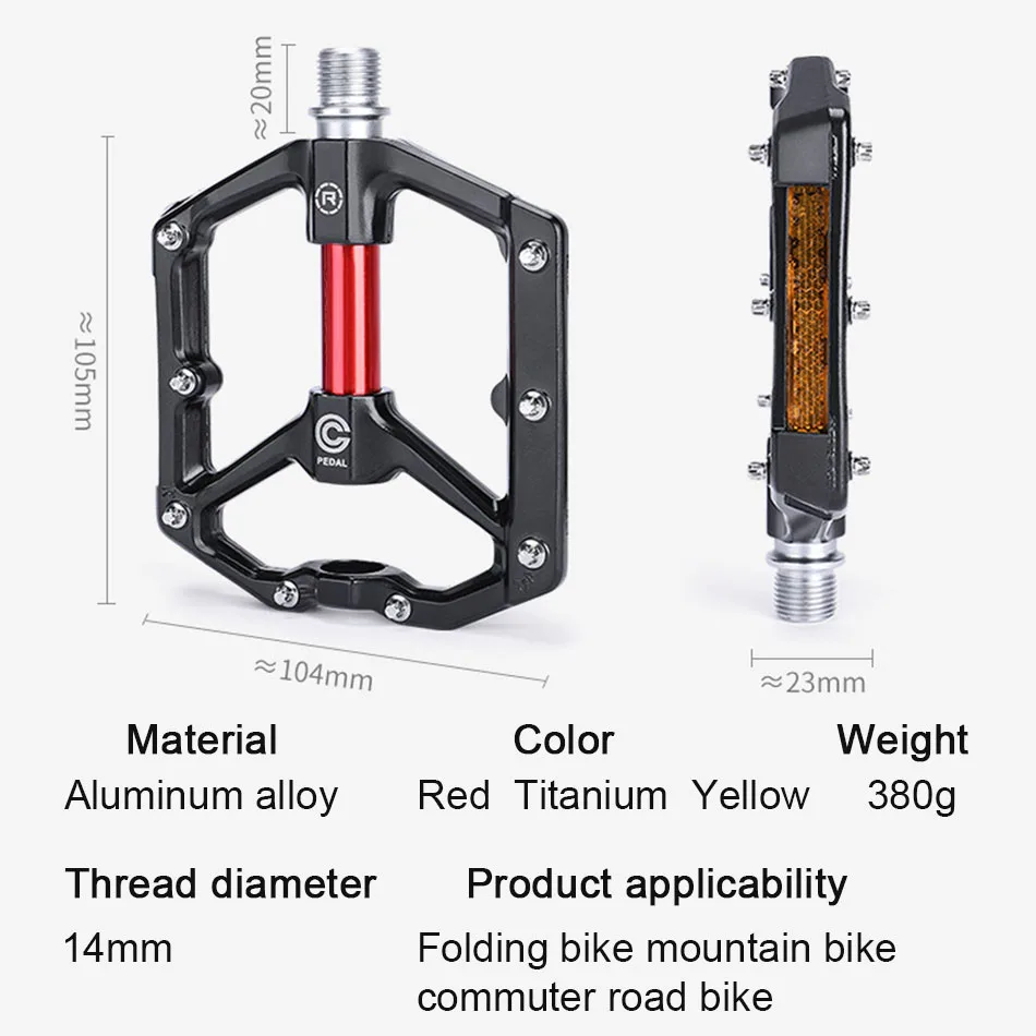 

Ultralight Seal Bearings Bicycle Bike Pedals Cycling Nylon Road Mtb Pedals Flat Wide Platform Pedales Bicycle Parts Accessories