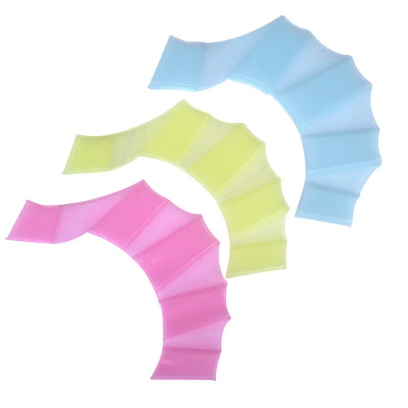 1 шт. унисекс Детский силиконовый материал плавники для плавания ручной веб ласты