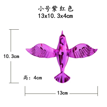 Violet 1 10 шт. акриловые хрустальные Колибри Свадебные потолочные подвески птица DIY вечерние на Хэллоуин день домашний декор - Цвет: Violet 1