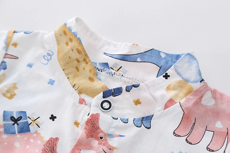 Одежда для малышей комплекты одежды мальчиков летняя рубашка с принтом