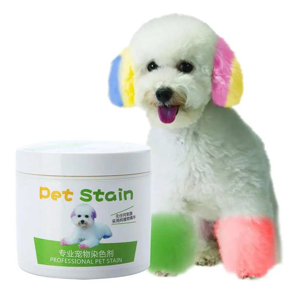 

100ml Harmless Semi-permanent Fur Coloring Grooming Pet Dog Cat Hair Dye Gel