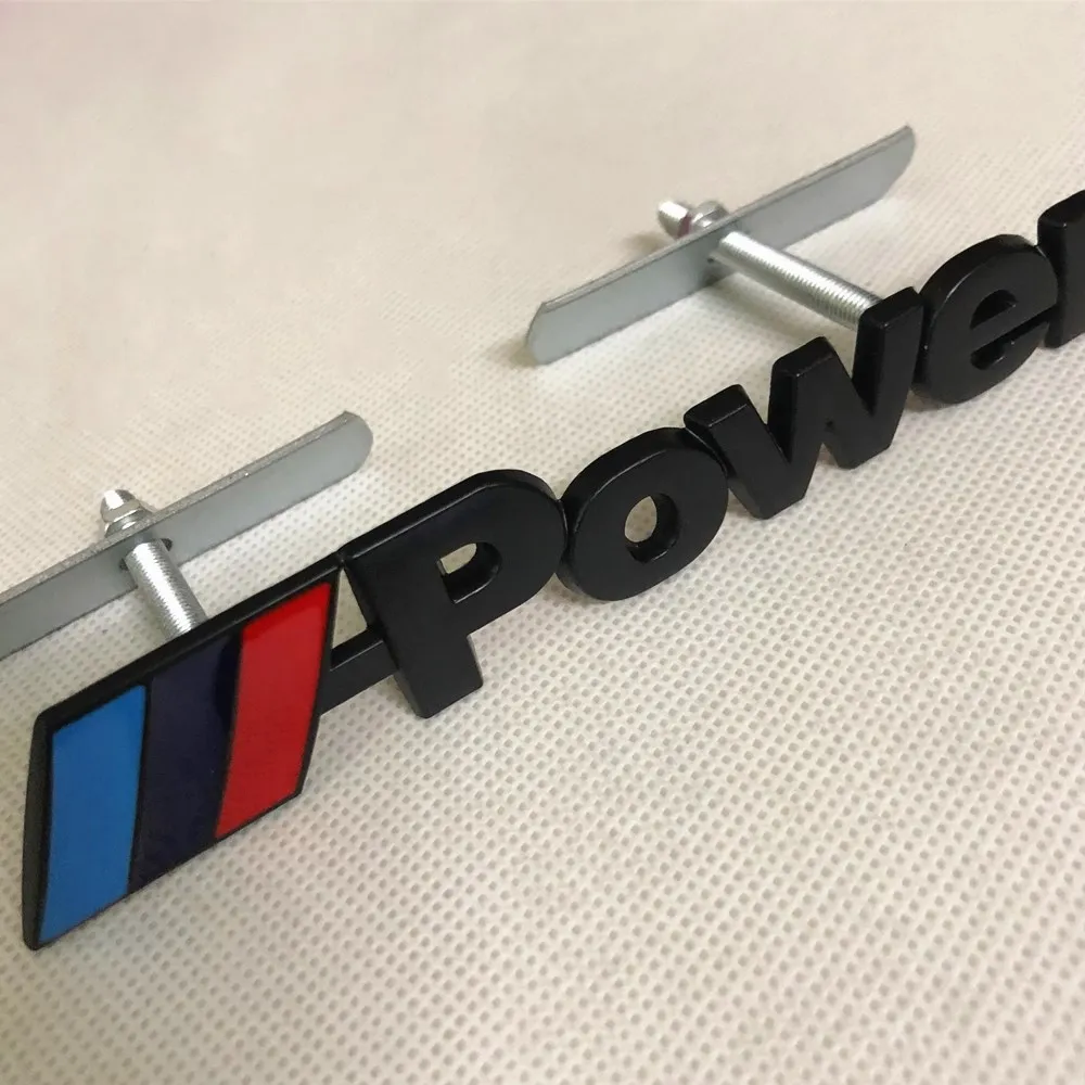 Металлическая Автомобильная передняя решетка гриль M Power 1 шт. украшение эмблема