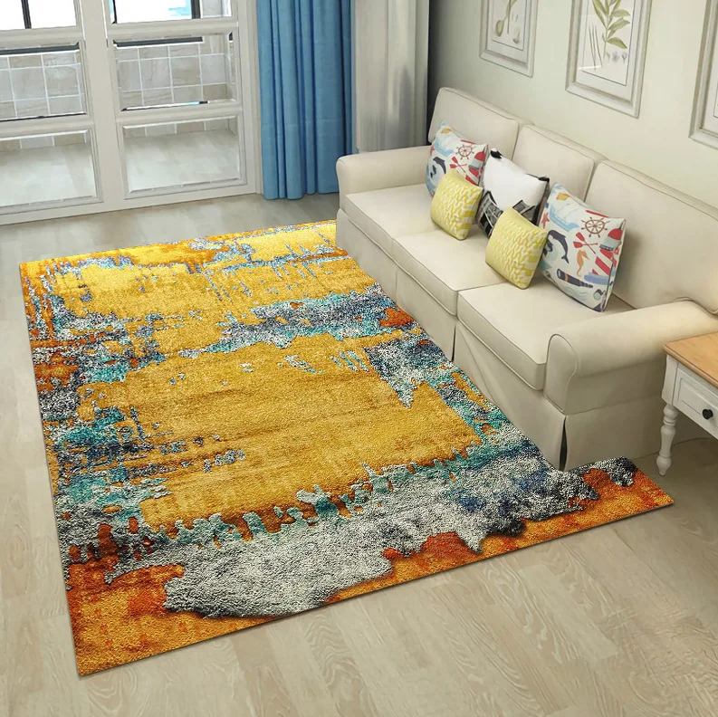 

Ethnic style modern geometric soft Persian style living room carpet anti-slip anti-fouling bedroom living room carpet can be cus