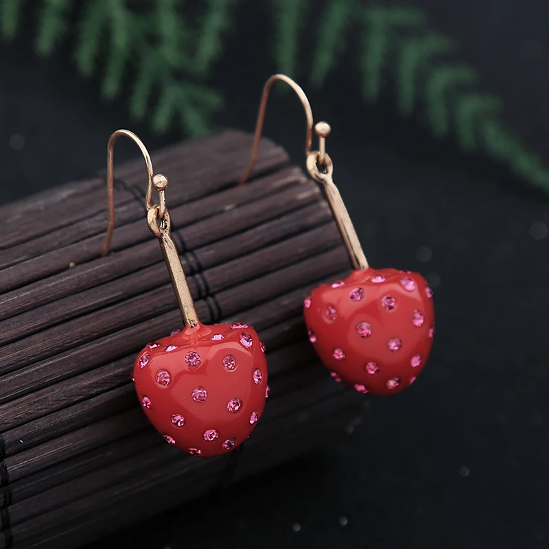 Женские серьги-подвески в стиле ретро Uer сережки из полимера с кристаллами