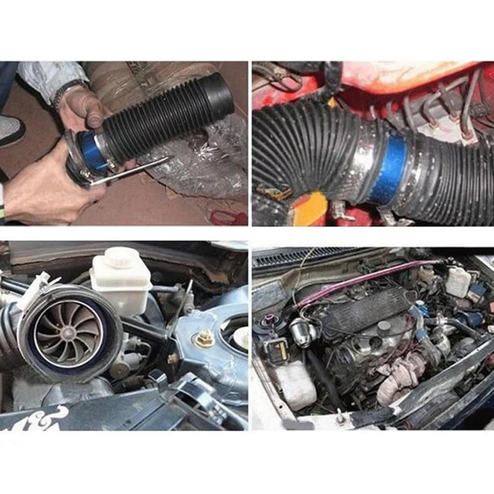 blue simota single turbine turbo charger air intake gas fuel gas saver single easy install car single fan air intake fuel free global shipping
