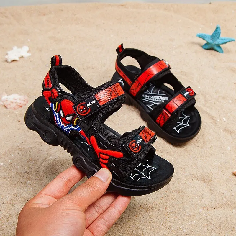 

2021 Boys Summer Sandals High Quality Children Cartoon Pattern 512 New Arrival Kids Unisex Beach Shoes Soft Bottom Comfortable