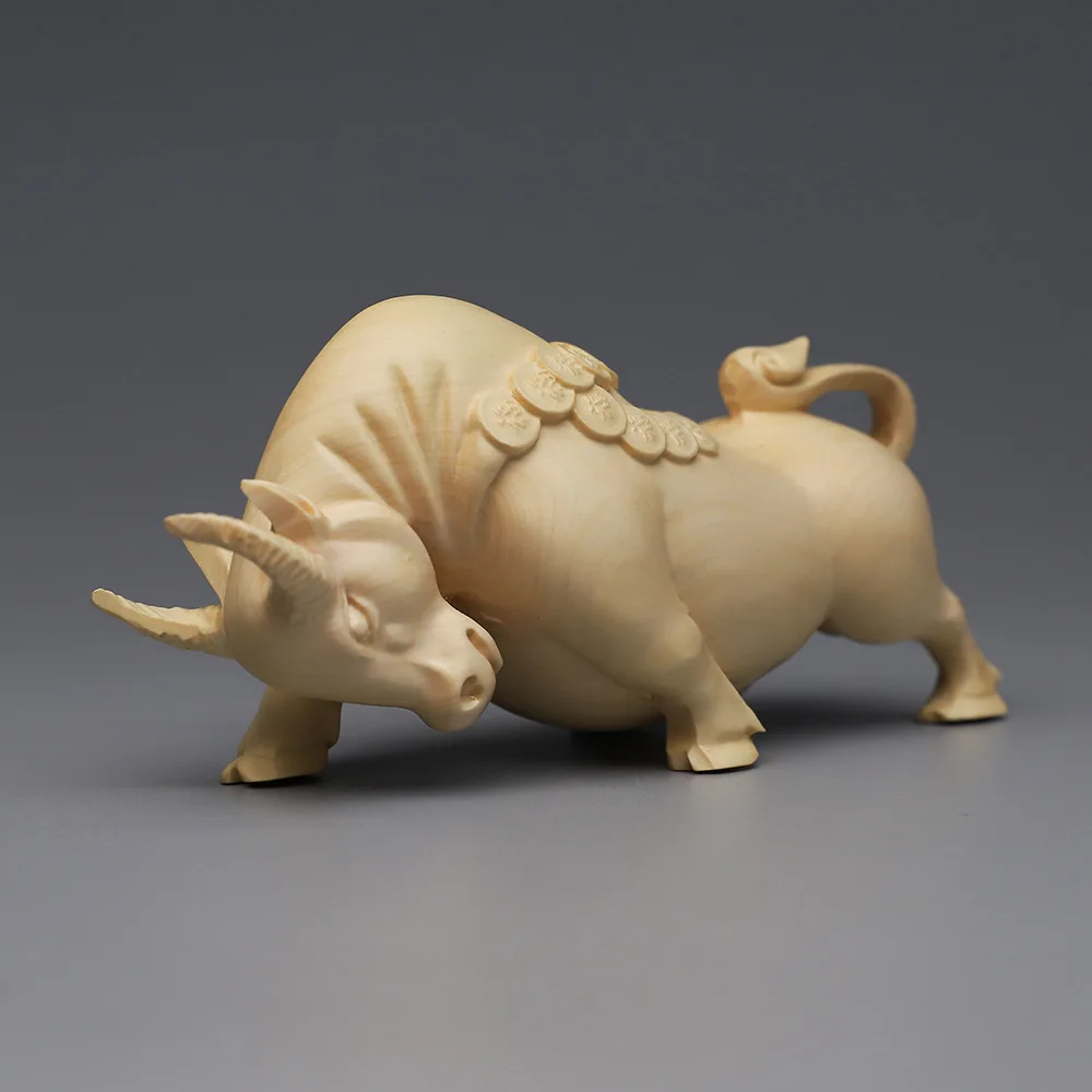 Ремесла из бокса медные монеты бык руки украшения деньги рост благосостояние как