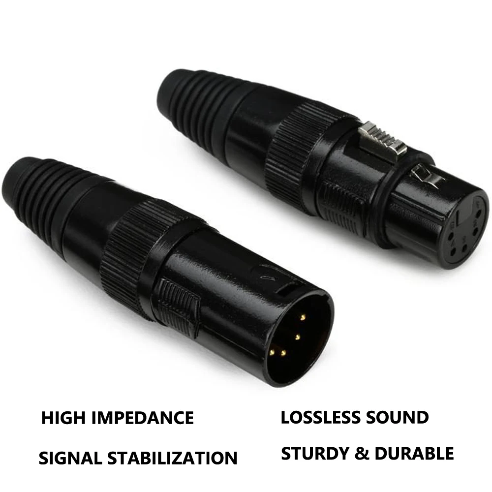 5pins XLR микрофон аудио кабель для подключения к сети 5Pin Мужской Женский Разъем Cannon