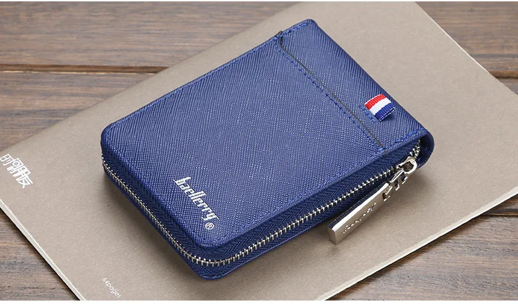Мужские кошельки baellerry 9 держатели для карт на молнии короткий дизайн мужской кошелек из искусственной кожи однотонный высококачественный мужской кошелек