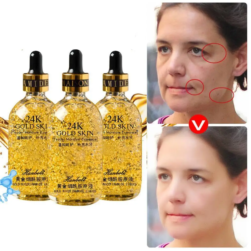 

24k Gold Shrinking Pores Hydrating Essence Niacinamide Original Fluid Anti-aging Face Serum Face Care Skin Care 30ml