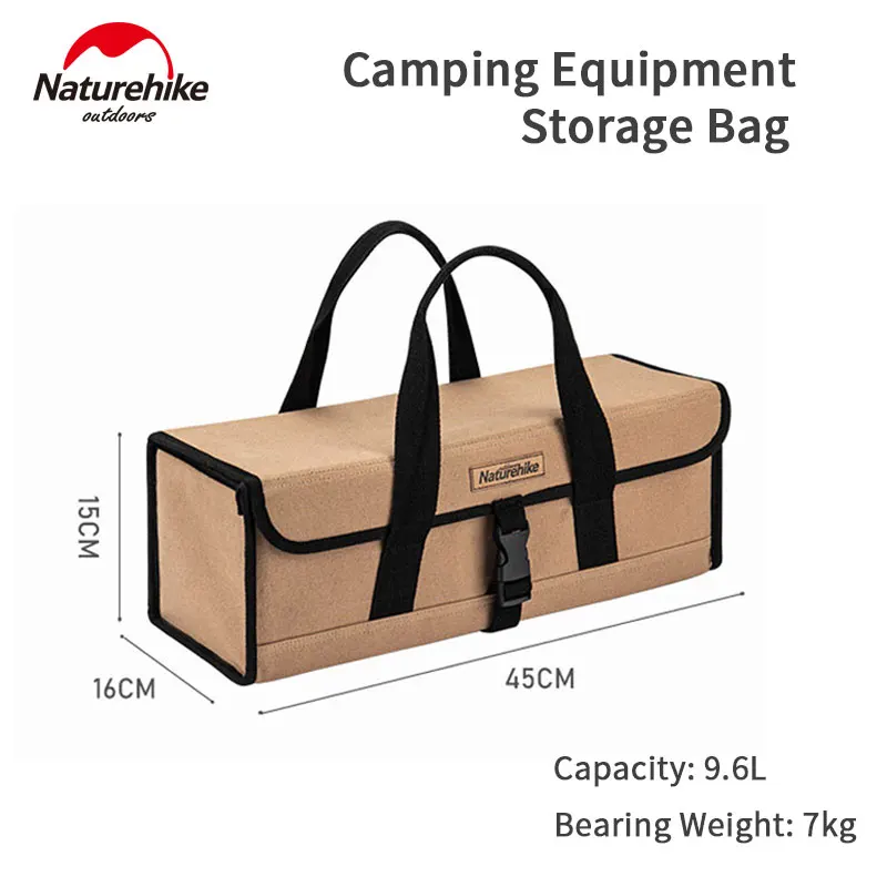 

Naturehike 9.6L Outdoor Travel Storage Bag Portable Large Capacity Tent Accessories Tool Bag Multiple Pockets Sundry Box