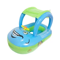 inflatable baby toddler float seat boat tube ring car sun shade water swim swimming pool cartoon portable seats whstore