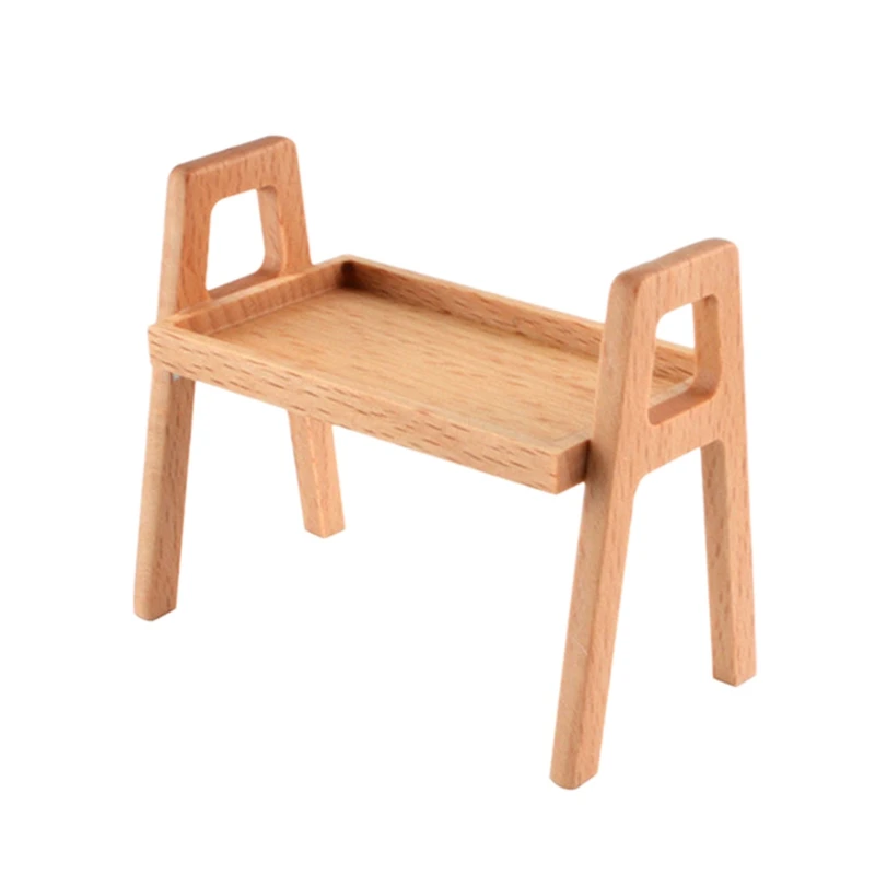 

1/12 Dollhouse Miniature Accessories Mini Wooden Rack Simulation Dollhouse Decoration Toy